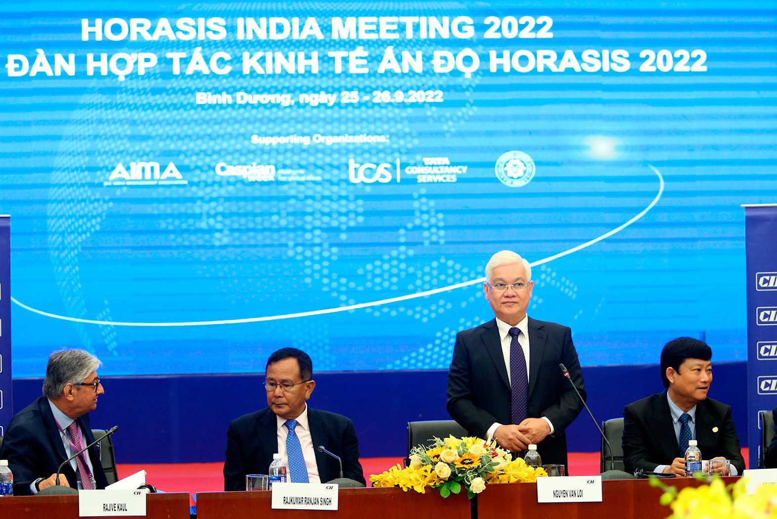 Ông Rajkumar Ranjan Singh - Quốc vụ khanh Bộ Ngoại giao Ấn Độ tại Diễn đàn hợp tác kinh tế Horasis Ấn Độ 2022.
